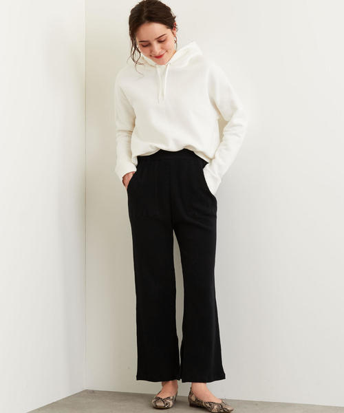 green label relaxing(グリーンレーベルリラクシング)の「NFC ワッフル イージー パンツ ◆(その他パンツ・レディース・ライトグレー/ブラック/ブラウン・FREE)」の11枚目の写真