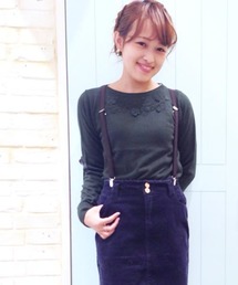 Kastane | 【Kastane】刺繍クルーPO(ニット/セーター)