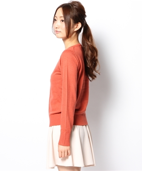 Kastane（カスタネ）の「【Kastane】刺繍クルーPO（ニット/セーター・レディース・サーモンピンク/ブルー/グリーン/アイボリー・FREE）」の14枚目の写真