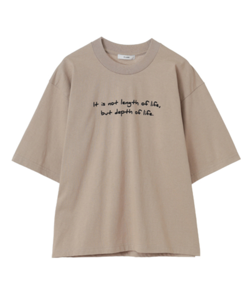 CLANE（クラネ）の「HANDWRITING T/S（Tシャツ/カットソー・レディース・ホワイト/ベージュ/ブラック・FREE）」の3枚目の写真