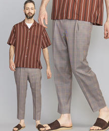 BEAUTY&YOUTH UNITED ARROWS | BY TW チェック 1P ワイド テーパード アンクルパンツ(その他パンツ)