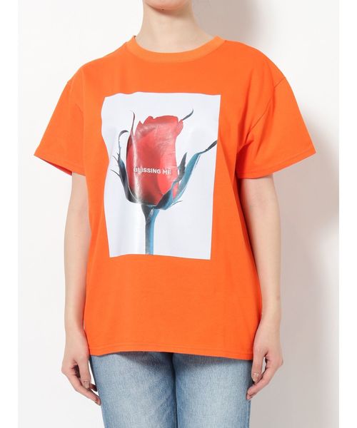 jouetie（ジュエティ）の「カラーフォトロゴBIG T（Tシャツ/カットソー・レディース・ブラック/オフホワイト/オレンジ・MEDIUM）」の5枚目の写真