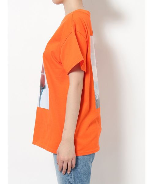jouetie（ジュエティ）の「カラーフォトロゴBIG T（Tシャツ/カットソー・レディース・ブラック/オフホワイト/オレンジ・MEDIUM）」の6枚目の写真