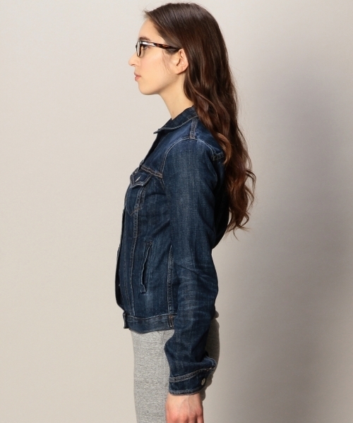 BEAUTY&YOUTH UNITED ARROWS(ビューティーアンドユースユナイテッドアローズ)の「BY rag&bone THE JEAN JACKET Ψ (デニムジャケット・レディース・ネイビー・SMALL)」の4枚目の写真