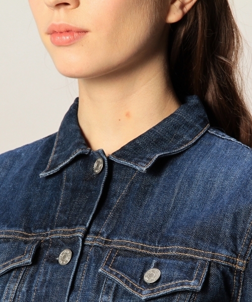 BEAUTY&YOUTH UNITED ARROWS(ビューティーアンドユースユナイテッドアローズ)の「BY rag&bone THE JEAN JACKET Ψ (デニムジャケット・レディース・ネイビー・SMALL)」の6枚目の写真