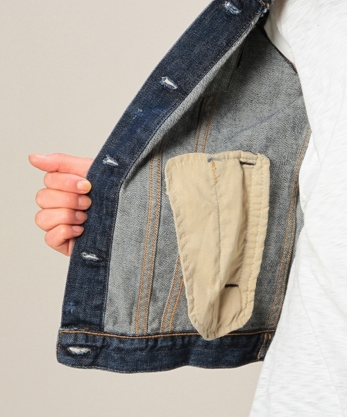 BEAUTY&YOUTH UNITED ARROWS(ビューティーアンドユースユナイテッドアローズ)の「BY rag&bone THE JEAN JACKET Ψ (デニムジャケット・レディース・ネイビー・SMALL)」の2枚目の写真