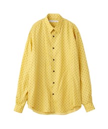 DOT PRINTED RAYON REGULAR COLLAR SHIRT