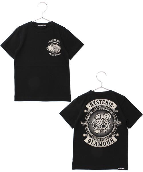 HYSTERIC MINI(ヒステリックミニ)の「HYSTERIC HOT ROD GLAMOUR Tシャツ(Tシャツ/カットソー・キッズ・ホワイト/グレー/ブラック・100/110/120)」の2枚目の写真