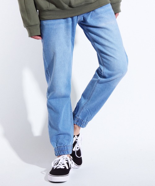 ８(eight)（エイト）の「デニム スキニー ジョガーパンツ（デニムパンツ・メンズ・ブラック/インディゴブルー/ブルー/ブルー系その他・MEDIUM/LARGE/X-LARGE）」の4枚目の写真