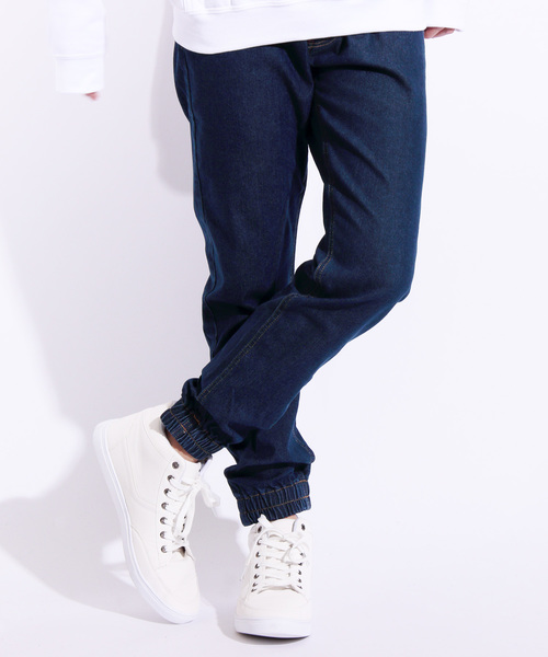 ８(eight)（エイト）の「デニム スキニー ジョガーパンツ（デニムパンツ・メンズ・ブラック/インディゴブルー/ブルー/ブルー系その他・MEDIUM/LARGE/X-LARGE）」の3枚目の写真