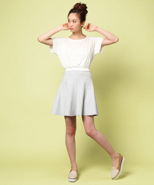 And A(アンドエー)の「リバーシブルニットスカート(スカート・レディース・グレー/ブルー/ネイビー・FREE)」の11枚目の写真