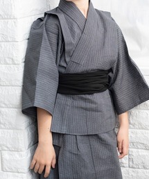 KYOETSU | 「KYOETSU/キョウエツ」浴衣セット しじら 綿麻生地 3点セット(浴衣、兵児帯、下駄)(浴衣)