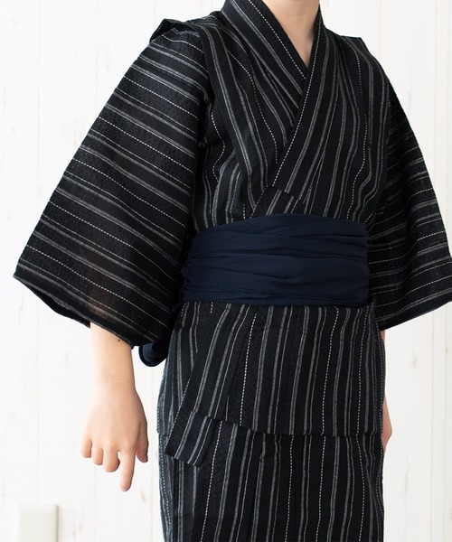 KYOETSU(キョウエツ)の「ボーイズしじら浴衣3点セット(浴衣・キッズ・ブラック/ブラック系その他/ブラック系その他2/ブラック系その他3/ブラック系その他4/ブラック系その他5/グレー系その他3/ブルー系その他/ブルー系その他7/その他/その他2/その他3/その他4/ブルー系その他5/その他1/ブルー系その他6/ブルー系その他2/ブラック系その他6/ブルー系その他3/グレー系その他/グレー/グレー系その他2/ブラック系その他7/サックスブルー系6/サックスブルー系5/サックスブルー系2/サックスブルー系3/サックスブルー系4/サックスブルー系・110/120/150/130/140)」の9枚目の写真