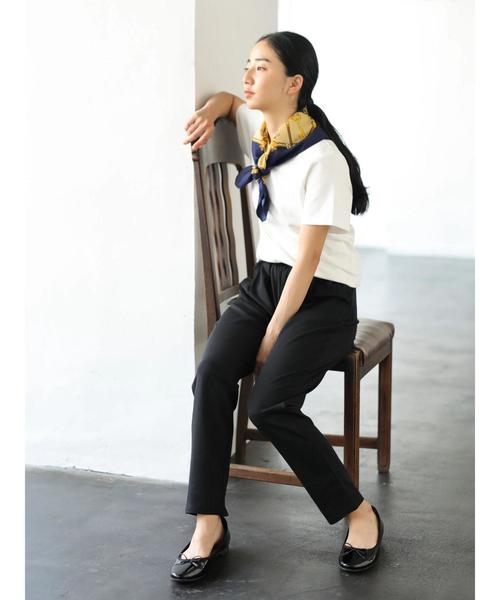 AMERICAN HOLIC(アメリカンホリック)の「カットテーパードパンツ(その他パンツ・レディース・ブラック/モカ・M/L)」の6枚目の写真