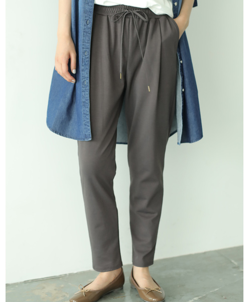 AMERICAN HOLIC(アメリカンホリック)の「カットテーパードパンツ(その他パンツ・レディース・ブラック/モカ・M/L)」の1枚目の写真