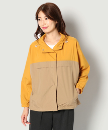 バイカラーアノラック風ブルゾン