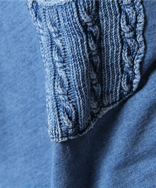 CIAOPANIC（チャオパニック）の「【Ciaopanic】インディゴリブポケT（Tシャツ/カットソー・メンズ・ブルー/インディゴブルー・LARGE/MEDIUM）」の9枚目の写真