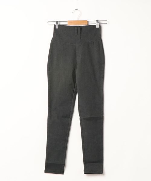 aimoha（アイモハ）の「ハイウエストストレッチ美脚スキニーレギンスパンツ[9分丈][ポケット付き]（レギンス/スパッツ・レディース・ホワイト/インディゴブルー/ブラック/グレイッシュブルー/スミクロ・SMALL/MEDIUM/LARGE/X-LARGE/XX-LARGE/XXX-LARGE）」の3枚目の写真