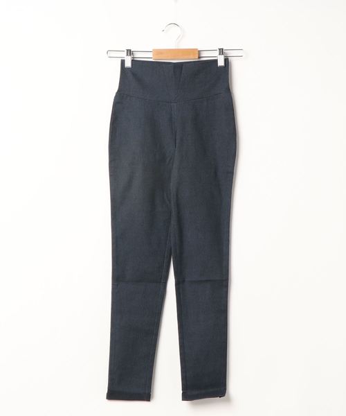 aimoha（アイモハ）の「ハイウエストストレッチ美脚スキニーレギンスパンツ[9分丈][ポケット付き]（レギンス/スパッツ・レディース・ホワイト/インディゴブルー/ブラック/グレイッシュブルー/スミクロ・SMALL/MEDIUM/LARGE/X-LARGE/XX-LARGE/XXX-LARGE）」の5枚目の写真