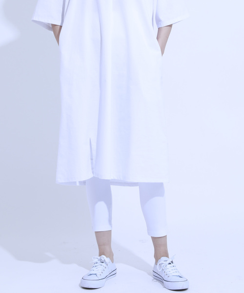 aimoha（アイモハ）の「ハイウエストストレッチ美脚スキニーレギンスパンツ[9分丈][ポケット付き]（レギンス/スパッツ・レディース・ホワイト/インディゴブルー/ブラック/グレイッシュブルー/スミクロ・SMALL/MEDIUM/LARGE/X-LARGE/XX-LARGE/XXX-LARGE）」の14枚目の写真