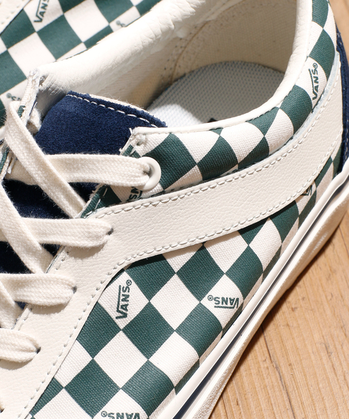 And A（アンドエー）の「VANS ヴァンズ / BOLD NI ボールド ニューイシュー チェッカーフラッグスエードローカットスニーカー / VN0A3WLP（スニーカー・メンズ・イエロー/ブルーグリーン・26cm/26.5cm/27cm/27.5cm/28cm）」の11枚目の写真