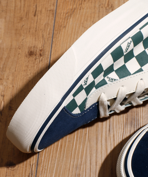 And A（アンドエー）の「VANS ヴァンズ / BOLD NI ボールド ニューイシュー チェッカーフラッグスエードローカットスニーカー / VN0A3WLP（スニーカー・メンズ・イエロー/ブルーグリーン・26cm/26.5cm/27cm/27.5cm/28cm）」の12枚目の写真