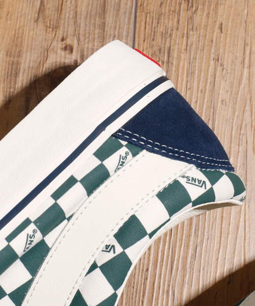 And A（アンドエー）の「VANS ヴァンズ / BOLD NI ボールド ニューイシュー チェッカーフラッグスエードローカットスニーカー / VN0A3WLP（スニーカー・メンズ・イエロー/ブルーグリーン・26cm/26.5cm/27cm/27.5cm/28cm）」の13枚目の写真