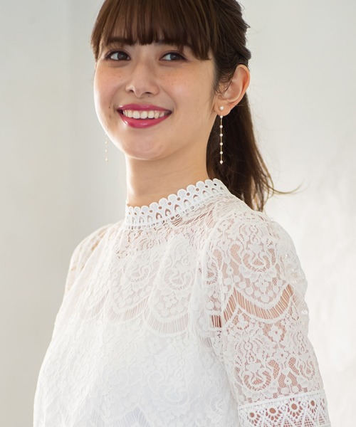 Cookie Chocolate（クッキーチョコレート）の「ロングパールイヤリング（イヤリング・レディース・ゴールド・FREE）」の5枚目の写真