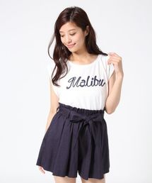 Heather | コードシシュウロゴノースリーブ　548710(Tシャツ/カットソー)