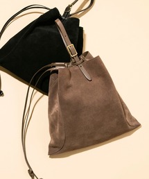 MARROW | 【MARROW(マロ―)】《STUDIOUS別注・スタイリスト百々千晴氏コラボ》ミディアムスウェードピローバッグ(トートバッグ)