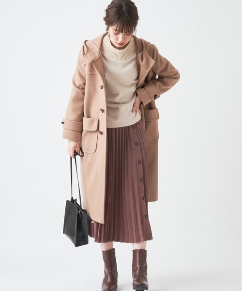 natural couture(ナチュラルクチュール)の「多釦デザインプリーツスカート(スカート・レディース・パープル/ブラウン/アイボリー/その他/ミント・FREE)」の13枚目の写真