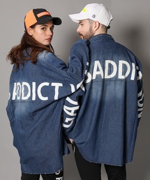 GALLIS ADDICTION | GAデニムショルダーロゴモンスターシャツ(シャツ/ブラウス)