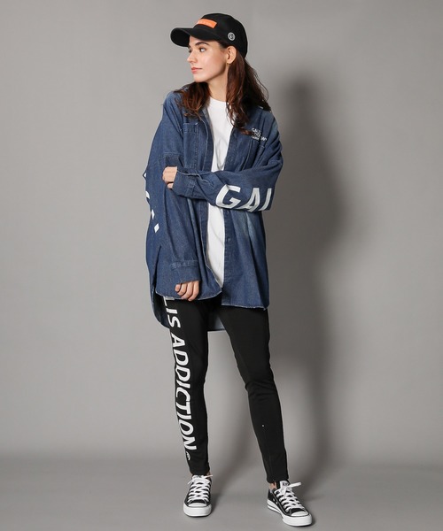 GALLIS ADDICTION（ガリスアディクション）の「GAデニムショルダーロゴモンスターシャツ（シャツ/ブラウス・メンズ・インディゴブルー/ケミカルウォッシュ・FREE）」の22枚目の写真