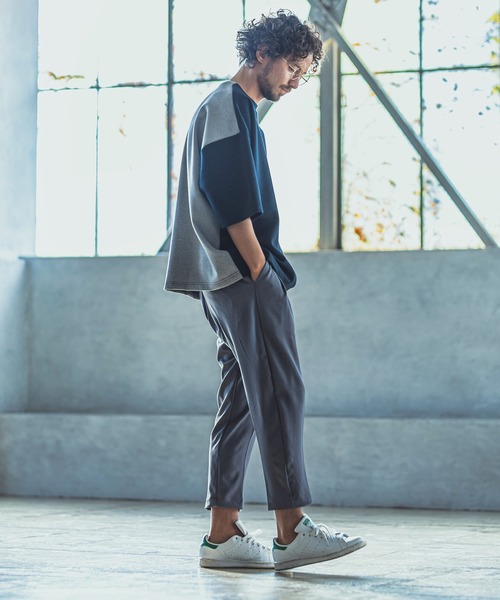 ANGENEHM（アンゲネーム）の「mt6355-Cardboard Knit Switch Big Cut sew カットソー(MADE IN JAPAN)（Tシャツ/カットソー・メンズ・ホワイト/ネイビー・M/L）」の11枚目の写真