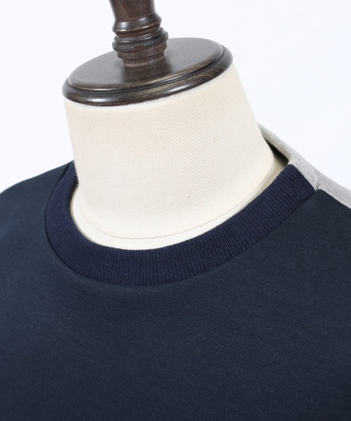 ANGENEHM（アンゲネーム）の「mt6355-Cardboard Knit Switch Big Cut sew カットソー(MADE IN JAPAN)（Tシャツ/カットソー・メンズ・ホワイト/ネイビー・M/L）」の13枚目の写真