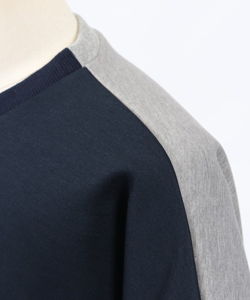 ANGENEHM（アンゲネーム）の「mt6355-Cardboard Knit Switch Big Cut sew カットソー(MADE IN JAPAN)（Tシャツ/カットソー・メンズ・ホワイト/ネイビー・M/L）」の5枚目の写真