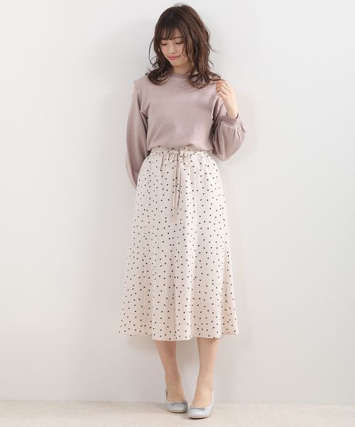 MAJESTIC LEGON（マジェスティックレゴン）の「デザインラメスウェット（スウェット・レディース・ベージュ/ピンク/ミント/モカ・MEDIUM）」の20枚目の写真