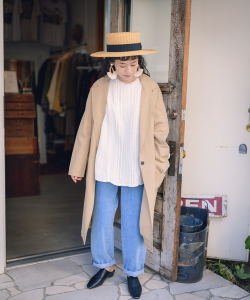 Libra Cue（リブラ キュー）の「Libra ハイウエストテーパードデニム（デニムパンツ・レディース・ライトブルー・MEDIUM/LARGE）」の17枚目の写真