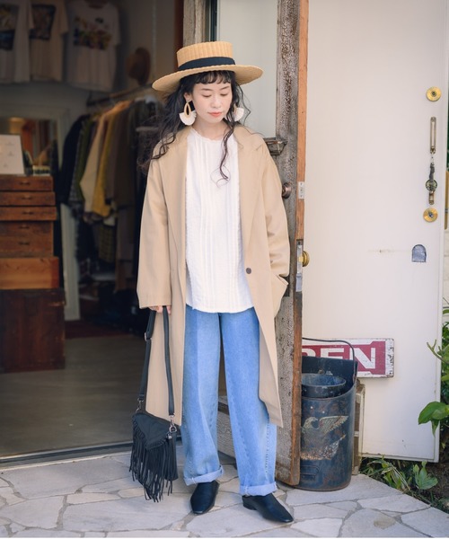 Libra Cue（リブラ キュー）の「Libra ハイウエストテーパードデニム（デニムパンツ・レディース・ライトブルー・MEDIUM/LARGE）」の16枚目の写真