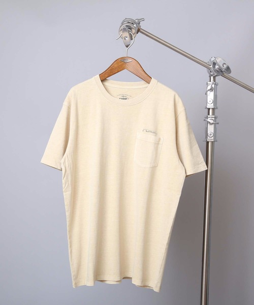 R001mdt04 new Roial ロイアル 胸ブランドロゴプリント ユニセックスサイジング リラックスシルエット 半袖 ポケット付き Tシャツカットソー