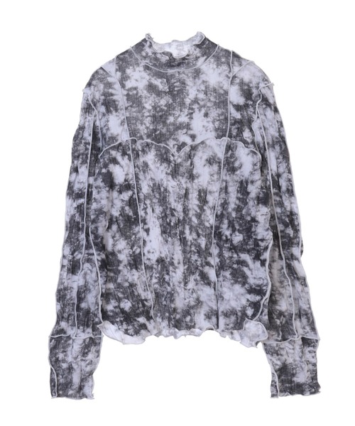 Candy Stripper（キャンディストリッパー）の「CANDY SHEER トップス（Tシャツ/カットソー・レディース・レオパード/ゼブラ/オレンジ/ブラック・2）」の2枚目の写真