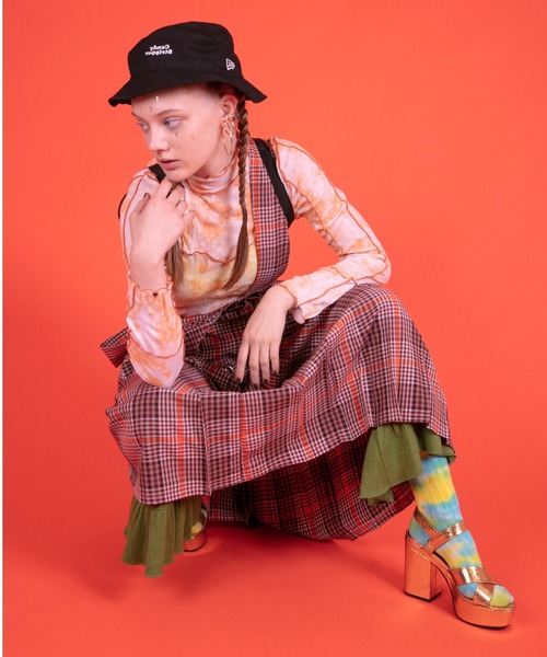 Candy Stripper（キャンディストリッパー）の「CANDY SHEER トップス（Tシャツ/カットソー・レディース・レオパード/ゼブラ/オレンジ/ブラック・2）」の7枚目の写真