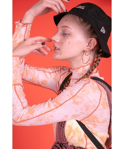 Candy Stripper（キャンディストリッパー）の「CANDY SHEER トップス（Tシャツ/カットソー・レディース・レオパード/ゼブラ/オレンジ/ブラック・2）」の6枚目の写真