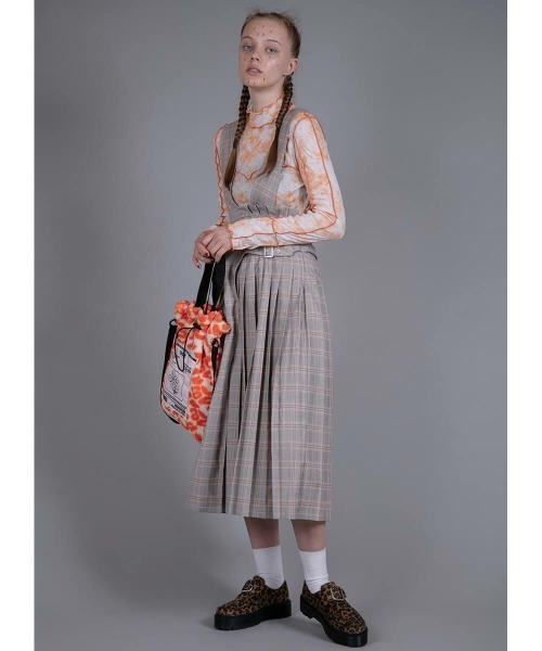 Candy Stripper（キャンディストリッパー）の「CANDY SHEER トップス（Tシャツ/カットソー・レディース・レオパード/ゼブラ/オレンジ/ブラック・2）」の8枚目の写真