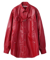JOHN LAWRENCE SULLIVAN | JOHN LAWRENCE SULLIVAN FRONT SIDE BELTED SHIRT (3B005-0220-16)(シャツ/ブラウス)