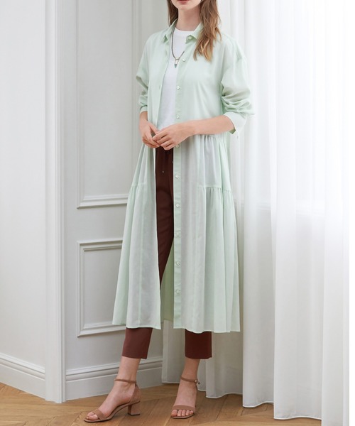 ワンピース Anayi アナイ のワンピース キュプラツイルギャザーシャツ ワンピース をセール価格で購入できます Anayi ワンピース キュプラツイルギャザーシャツ
