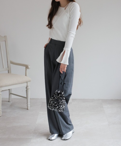 VIVIAN（ヴィヴィアン）の「足袋デザインストレッチショートブーツ タビブーツ（ブーツ・レディース・ブラック/ダークブラウン/アイボリー/シルバー・S/M/L/LL）」の14枚目の写真