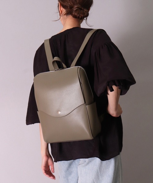Legato Largo(レガートラルゴ)の「(LF)【Legato Largo】【かるいかばん】リュック(バックパック/リュック・レディース・ブラック/アイボリー/ミント/キャメル/ピンクベージュ/マルーン/グレイッシュベージュ/ダークネイビー/ダークブラウン/ベージュ/ライトベージュ/サンドベージュ/ラベンダー/ブラック系/ベージュ系1/オリーブ系/ベージュ系2・FREE/ONE SIZE)」の1枚目の写真