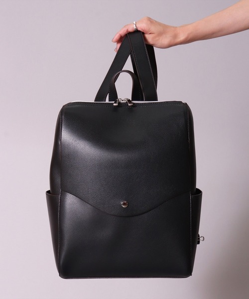 Legato Largo(レガートラルゴ)の「(LF)【Legato Largo】【かるいかばん】リュック(バックパック/リュック・レディース・ブラック/アイボリー/ミント/キャメル/ピンクベージュ/マルーン/グレイッシュベージュ/ダークネイビー/ダークブラウン/ベージュ/ライトベージュ/サンドベージュ/ラベンダー/ブラック系/ベージュ系1/オリーブ系/ベージュ系2・FREE/ONE SIZE)」の22枚目の写真