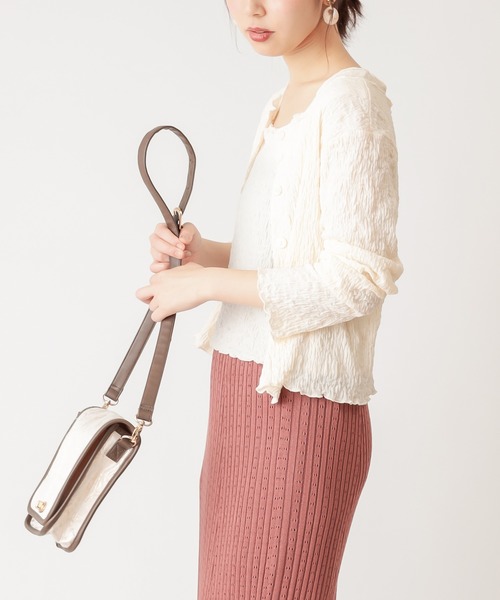 natural couture(ナチュラルクチュール)の「着回しぽこぽこアンサンブル(アンサンブル・レディース・ブラック/イエロー/モカ/アイボリー・FREE)」の3枚目の写真